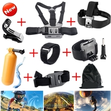 Gopro Accessories Chest Head Strap Monopod Floating Bobber Mount for Go pro Hero 4 3+2 xiaomi yi action camera sjcam sj4000 GS22