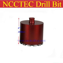 168 mm * 200 mm corto crown diamante brocas de perforación | 6.7 ” muro de hormigón pedacitos de base húmeda | base de ingeniería profesional taladro