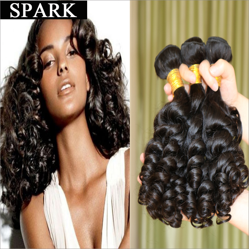 6a Brazilian Virgin Hair Jerry Curly Bundles 3pcslot Spring Curl Cheap Brazilian Human Virgin