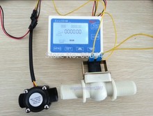 G1/2″ Flow Rate Water Sensor Meter+LCD Digital Display Control Total Litres Hall
