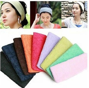 Absorb Sweat Yoga Hair Lead Cloth Towels with wide hair scarf Candy color Free Shipping1PIECE FREE
