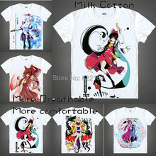 2015 Touhou Project Yagokoro Eirin T Shirt Cosplay Costumes Men’s Japanese Famous Anime T-shirt Unique Gift Camisetas Masculina