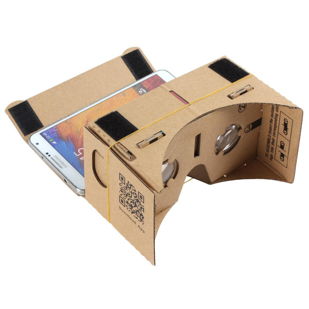 Hight Quality Ultra Clear DIY Google Cardboard VR Virtual Reality 5 5 Mobile Phone 3D Viewing