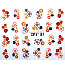 Min order is 10 mix order Water Transfer Nail Art Stickers Decal Beauty Colorful Sunflowers Design