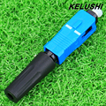 KELUSHI FTTH 10pcs single multi mode fiber optical quick cold connector for digital communication SC UPC