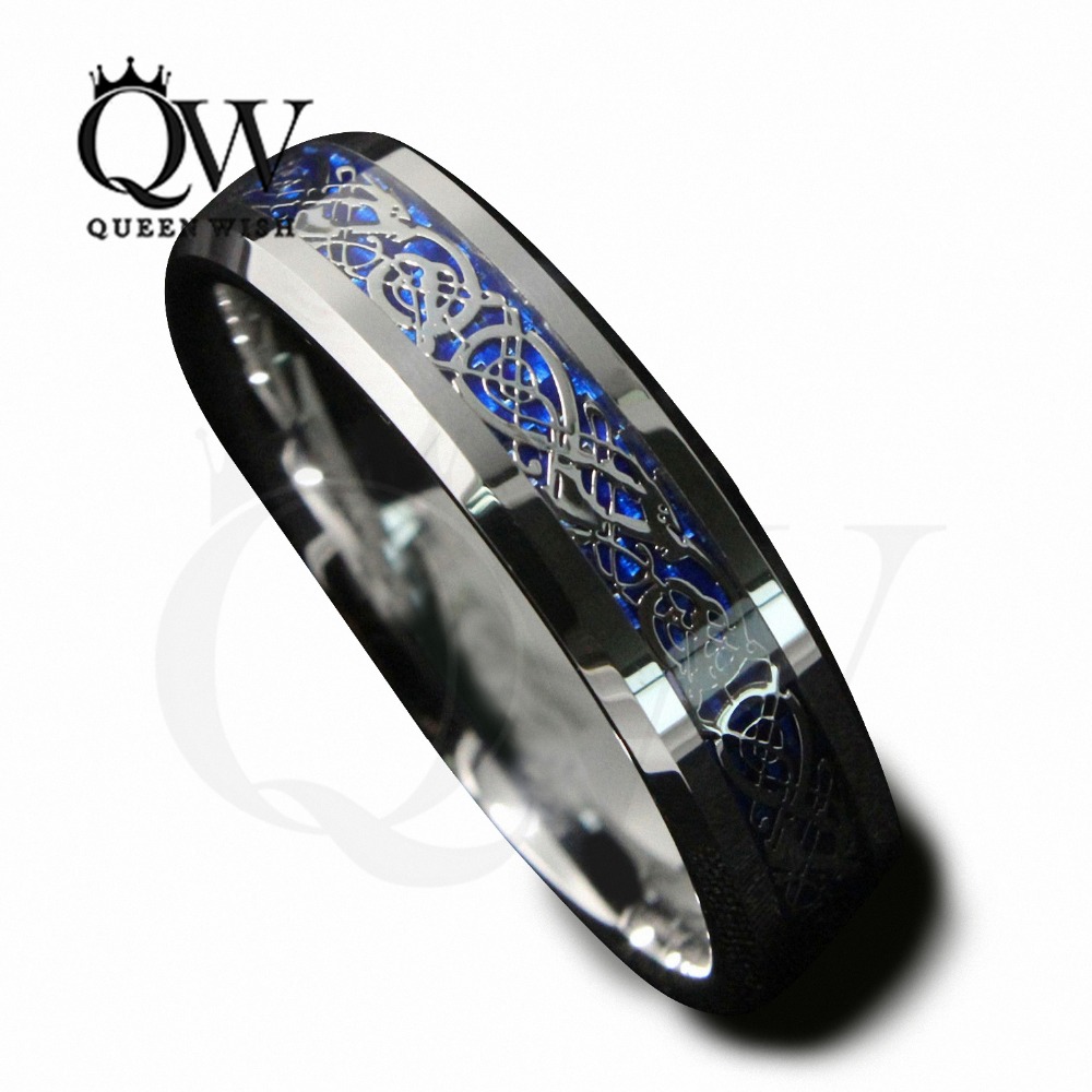 Celtic dragon engagement rings