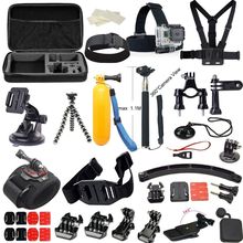 2015 настоящее Xiaomi Yi Xiaomi действий камеры аксессуары комплект 37 In1 для Gopro герой 4 3 + 3 2 пакета(ов) монопод глава нагрудный