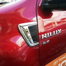 2016 toyota hilux revo accessories chrome decorative trim hood for wheel arch toyota hilux 2016+ revo decorative plate parts