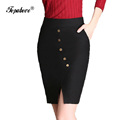 2016 NEW Plus Size S 3XL Women Office Skirts Fashion High Waist Women Bodycon Pencil Skirt