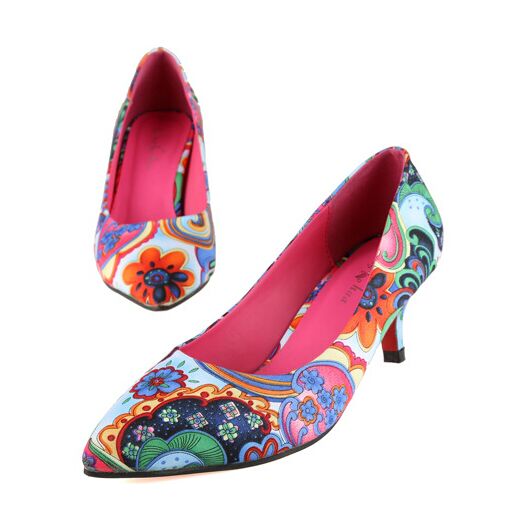 Aliexpress.com : Buy Fashion Women Multi Coloured Floral Print ...