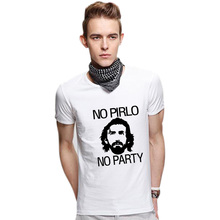 Men Casual Fashion Tops No Pirlo No Party T Shirts Short Sleeve Casual Tshirt Graphic Top Tees Clothes Cotton O Neck S-XXL