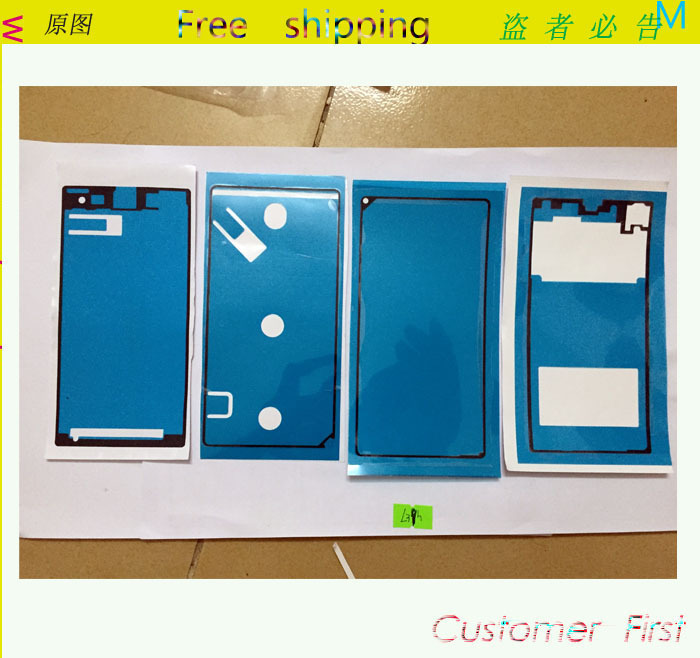 4 pcs Set Original Front Middle Frame Back Battery Glass Adhesive Sticker Glue For Sony Xperia