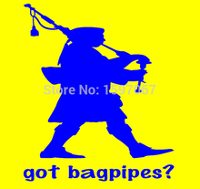 Got Bagpipes? Kilt Scottish Pipes Graphic Sticker Car Window Truck SUV Door Laptop Kayak Vinyl Decal