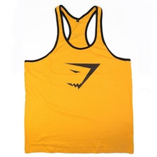New Brand Gym Shark Singlets Mens Tank Tops Stringer Bodybuilding Equipment Fitness Men s GYM Tank