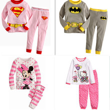 New girls sleepwear baby clothes children clothing sets kids suits cotton pajamas 2 pcs home fashion