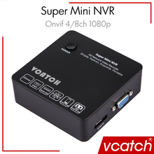 Vcatch Onvif 2.0 4ch/8ch Mini NVR 720P/1080P Network HD Video Recorder for IP Camera System Support 3G Wifi