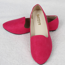 Sweet classic candy colors women new spring summer fashion hot casual suede fabric flats cute girls flats office boat shoes