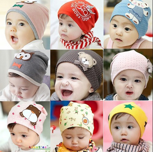kids infant boy girl baby hat caps toddler beanies cotton bonnet children accessories