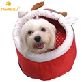 TAONMEISU Winter Warm Soft Deer Pattern Anti Slip Pet Dog House Kennel Mascotas Bed For Dogs