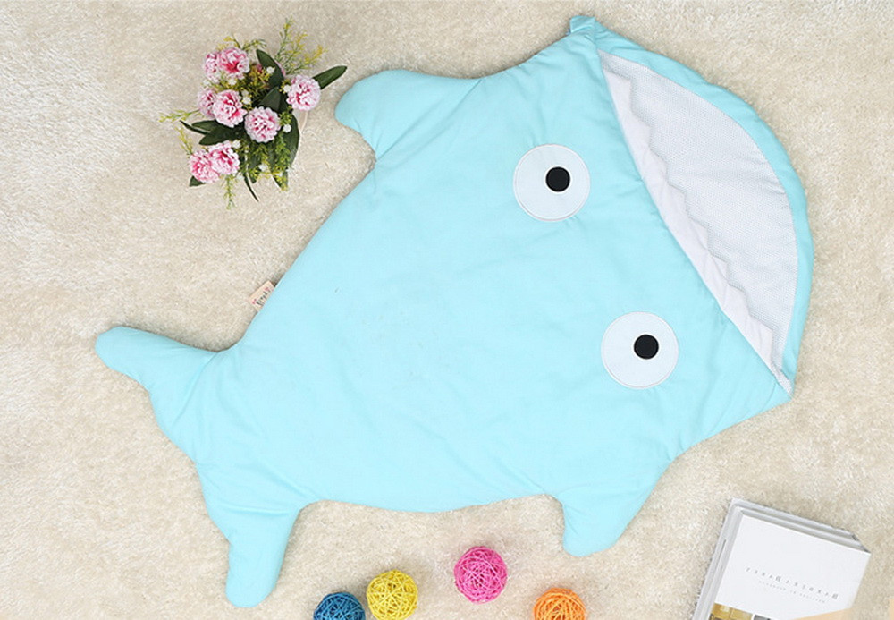 New Baby Sleeping Bag Shark Strollers Bed Blanket Swaddle Winer Baby