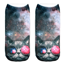 2015 Knee Sock Time limited Rushed Freeshipping Polyester Contrast Color Meias Women Socks 3d Casual Cute