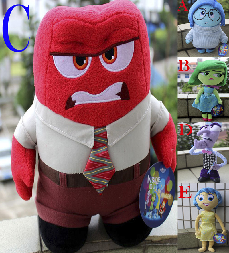 Гаджет  2015 Anger Joy Fear Disgust And Sadness plush toys Pixar Movie Inside Out cartoon stuffed doll high quality Christmas Gift cute None Игрушки и Хобби