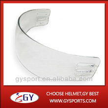 Free shipping wholesale hockey equipment clear hockey visor with outside anti-scratch and inside anti-fog for hot sale