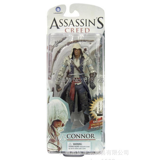 15cm Assassin's Creed Connor Action Figures PVC brinquedos Collection Figures toys for christmas gift with Retail box