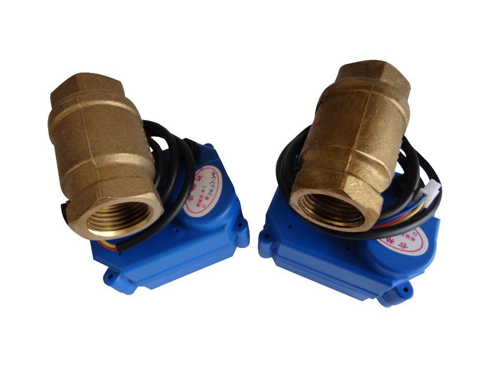 Water Leakage Detection Alarms System with Two Copper Valves DN15 For Cold and Hot Water Auto