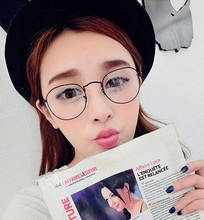 2016 Vintage Big Round Retro Eye Glasses Frames For Women Men Eyewear Optical Clear Glasses Brand Tag Spectacle Frame PG020