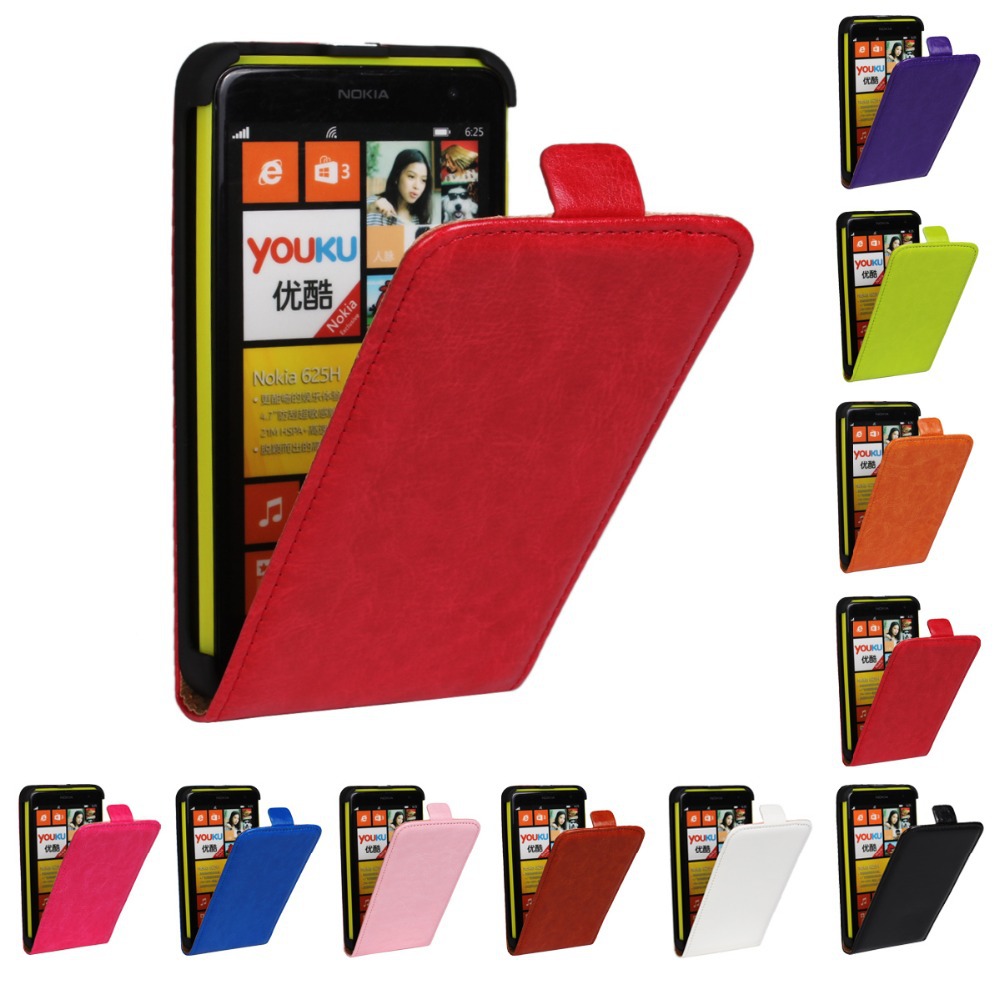 For Nokia Lumia 625 N625 Flip vertical case cover Mobile phone Bags Holster Senior for Nokia