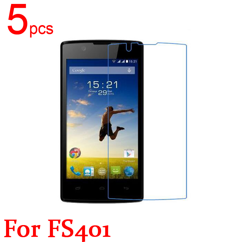 5pcs Ultra Clear LCD Screen Protector Film Cover For Fly FS401 Stratus 1 Protective Film