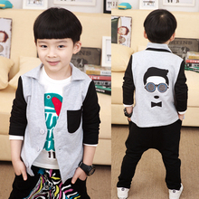 2016 spring and autumn boys blazer baby boy outerwear child cardigan rhinestone pasted boys fashion blazer