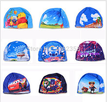 boys cartoon design swimming trunks with swim hat two sets cute children summer cloth baby water