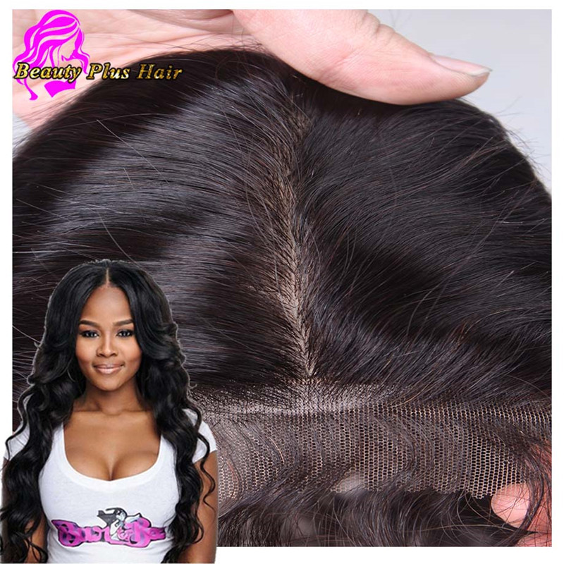 6A Cheap Silk Base Closure Brazilian Hair 4x4 Body Wave FreeMiddle3 Part Silk Base Closures With Baby Hair Silk Top Closures