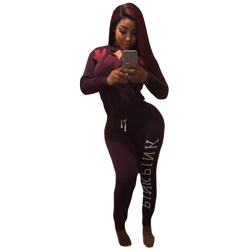 red sweatsuit set