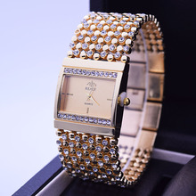 2016 Brand Relojes Women Ladies Gold Wristwatch Clock Female Wristwatches Fashion Bracelet quartz watch