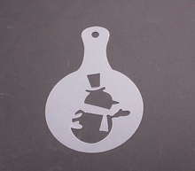 Snow Cappuccino Coffee Barista Stencils Coffee accessories Tools 8pcs set