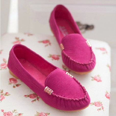 New 2014 Fashion Women s ballet Flats Suede Leather Casual Women Flat Shoes Ladies Loafers Round