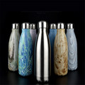 Cola Shaped Vacuum Insulated Stainless Steel Water Bottle Double Walled Printed Cup 500ml Sports Water Bottle