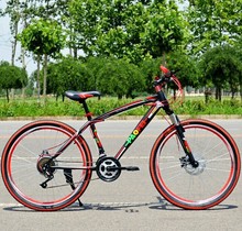 High Quality Mountain bike 21 speed double damping double disc brake folding bike 26 inch Suspension Man Bicycle 26″
