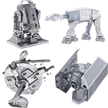 Star Wars brinquedos para as crian Puzzle toys 2015 New Russia metal earth 3D Nano metal DIY Puzzle brain juguetes educativos