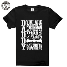 2016 Fathers Day gift best dad ever Men’s Cotton Short Sleeve T-shirt Casual Tee shirt 3D digital Print AW1327