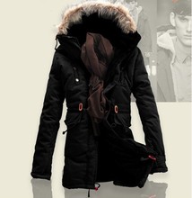 2015 Thick Warm Long Winter Jackets Men Fur Hood Warm Winter Coat Men Down Jackets Plus