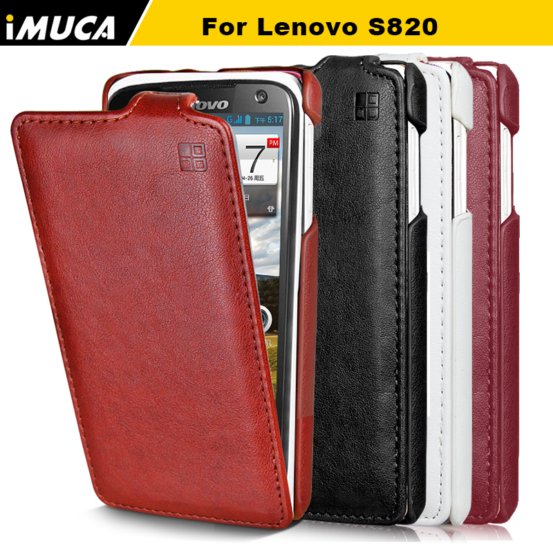 IMUCA Lenovo S820 case cover luxury Leather Case folio Flip Cover for Lenovo s820 s 820