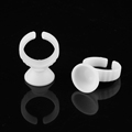 New 100pcs Wholesale Plastic White Tattoo Ink Ring For Eyebrow Permanent Makeup S Size Tattoo Ink
