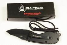 High quality blade material 440 c folding gift pocket knives sawtooth hunting knifes outdoor bulk a