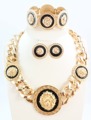 Free Shipping Vintage Enameled Lion Head Necklace Bracelet Earrings Set Fashion Jewelry Set Women s Jewelry