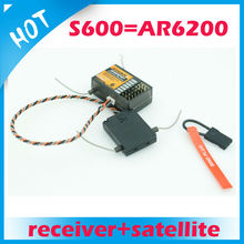 2.4GHz 6ch S600 RC Receiver with satellite function similar with AR6200 receiver for free shipping
