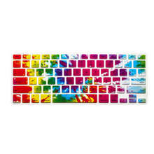 100 X Cowboy Rainbow Silicone Laptop keyboard Skin Protector Cover Guard for Apple Macbook Pro Air Retina 13 15 17 for Mac 13